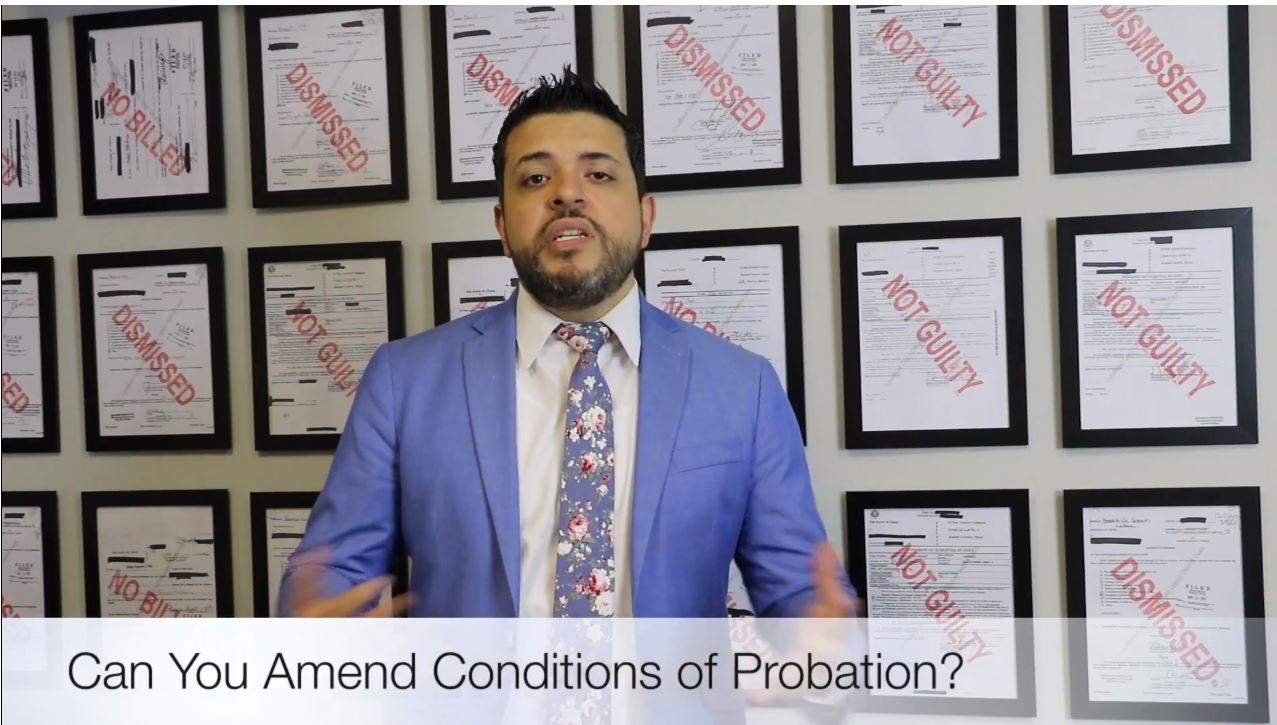 Can I Amend the Conditions of my Probation in Texas