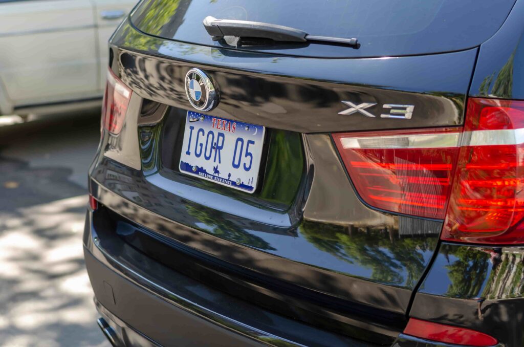 Fictitious Texas License Plate