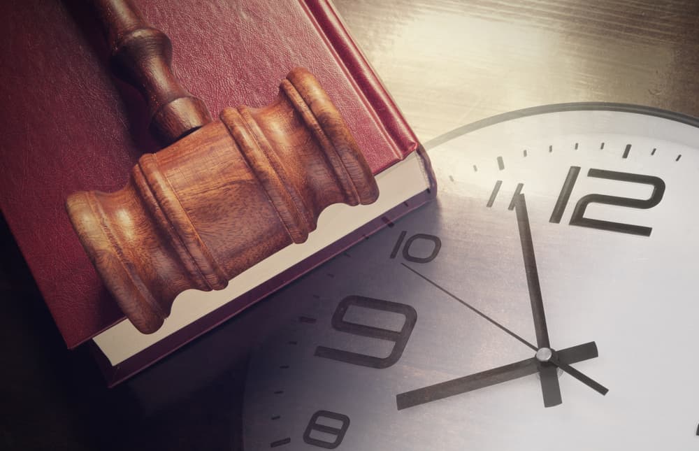 Clock, Gavel and Book - Concept of Statute of Limitation
